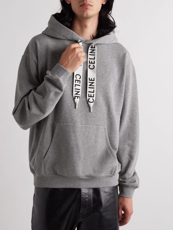 Logo-Detailed Cotton-Jersey Hoodie - FR Logo-Detailed Cotton-Jersey Hoodie - FR