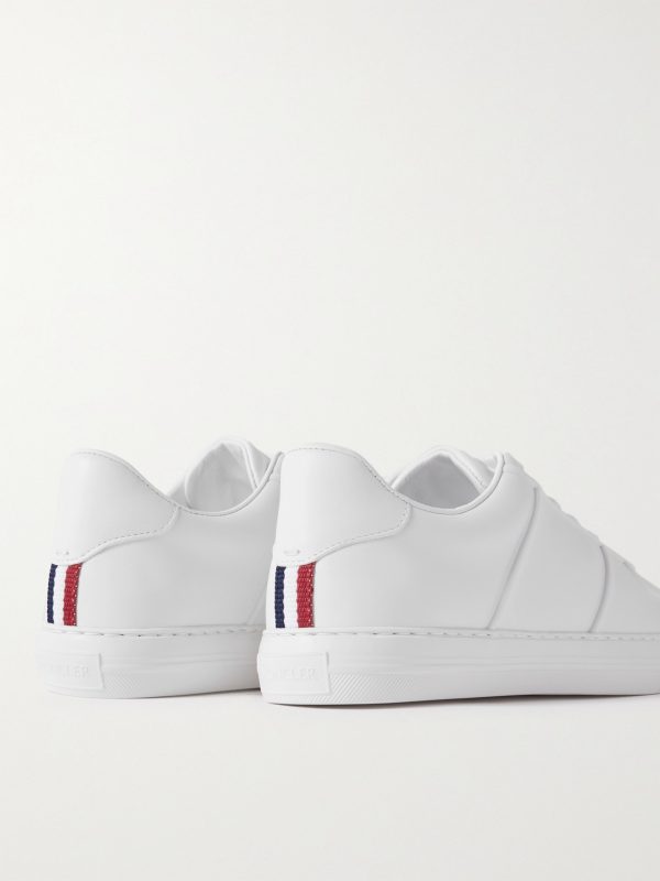 Neue York Logo-Appliquéd Leather Sneakers - BK