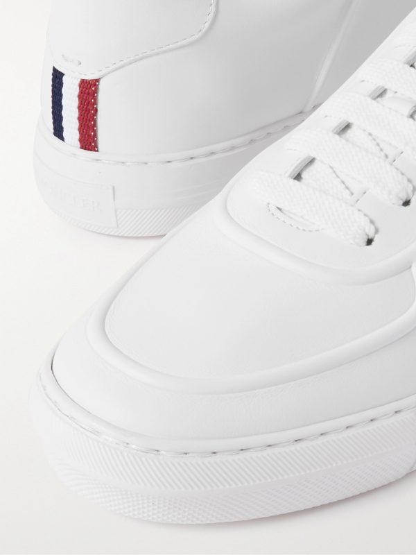 Neue York Logo-Appliquéd Leather Sneakers - CU