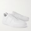 Neue York Logo-Appliquéd Leather Sneakers - FR