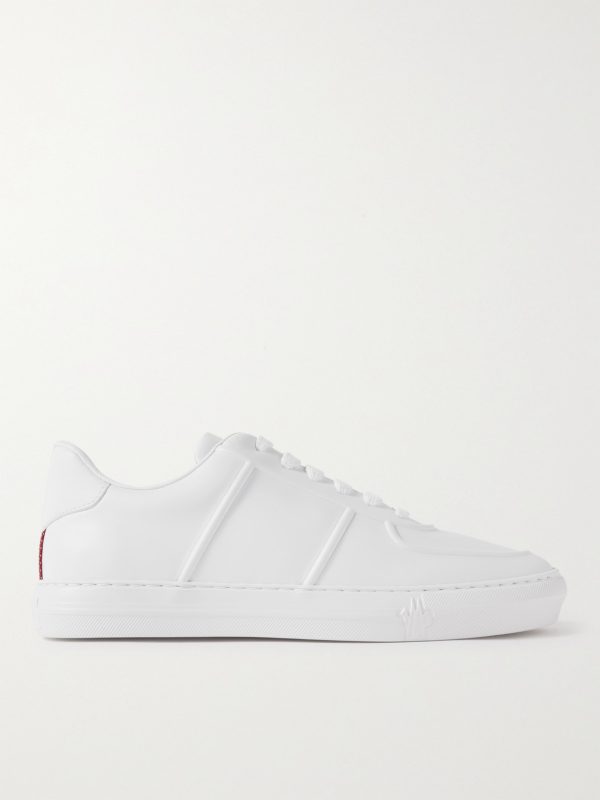 Neue York Logo-Appliquéd Leather Sneakers
