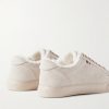 New Monaco Shearling-Lined Suede Sneakers - BK
