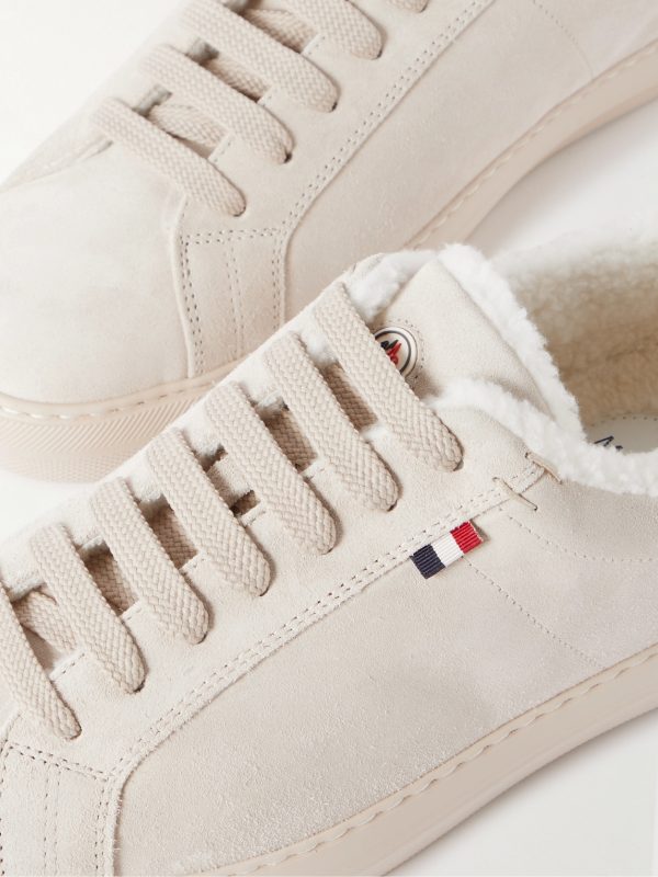 New Monaco Shearling-Lined Suede Sneakers - CU