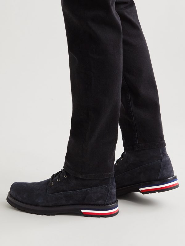 Vancouver Canvas-Trimmed Suede Boots - E1