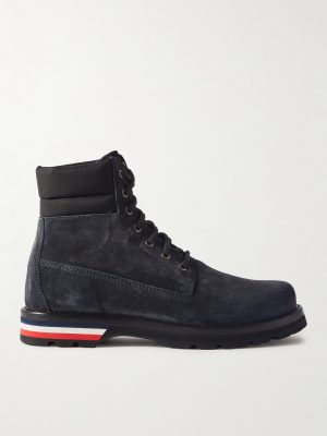 Vancouver Canvas-Trimmed Suede Boots Vancouver Canvas-Trimmed Suede Boots