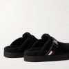 Fleece-Lined Suede Clogs - BK Fleece-Lined Suede Clogs - BK