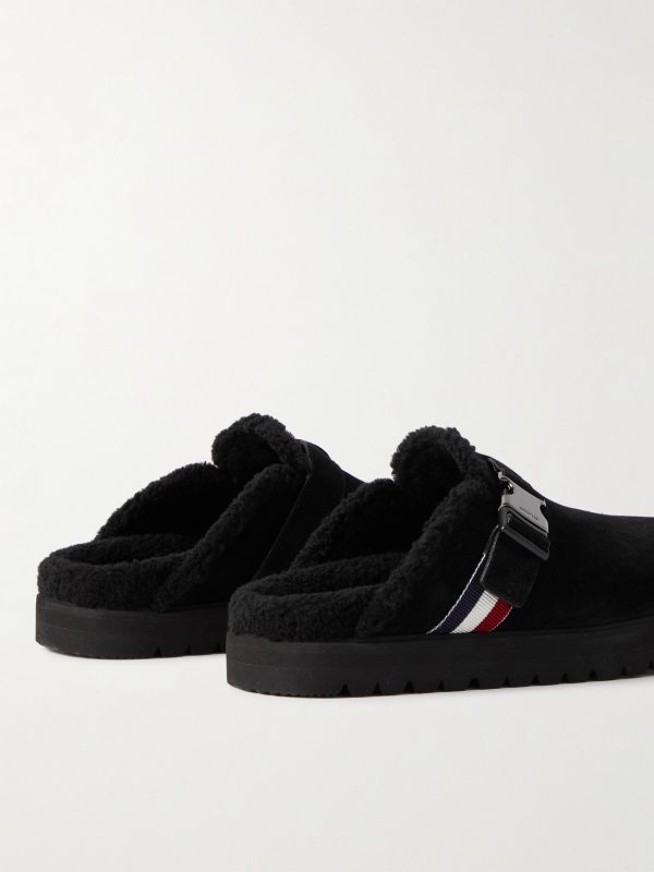 Fleece-Lined Suede Clogs - BK Fleece-Lined Suede Clogs - BK