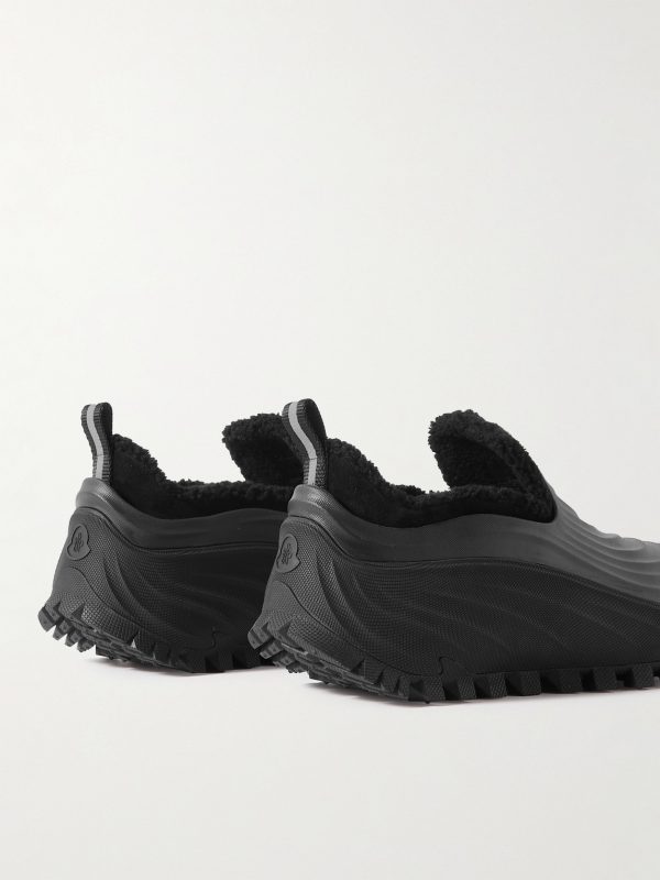Aqua Fleece-Lined Rubber Slip-On Sneakers - BK Aqua Fleece-Lined Rubber Slip-On Sneakers - BK