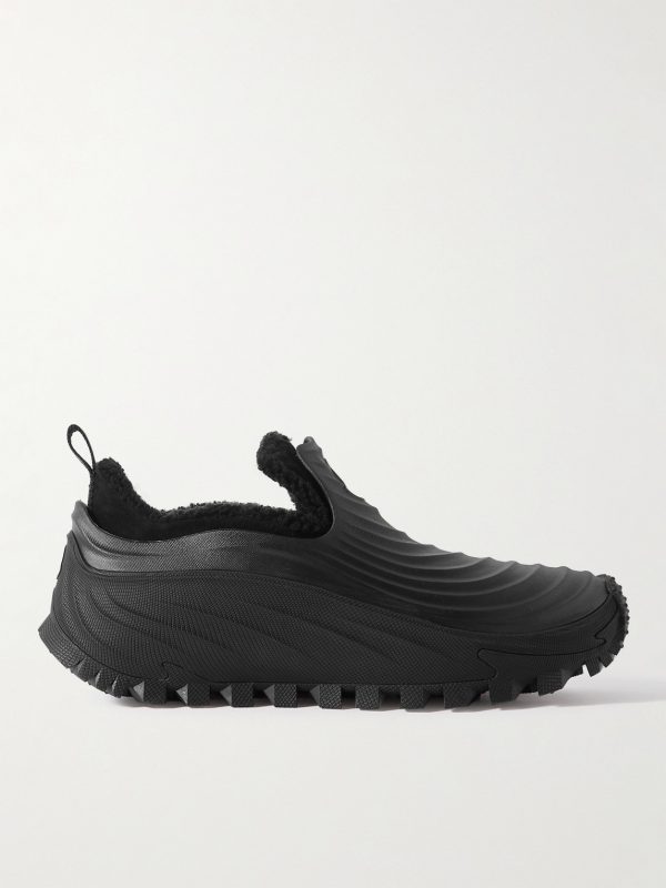 Aqua Fleece-Lined Rubber Slip-On Sneakers Aqua Fleece-Lined Rubber Slip-On Sneakers