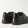 Neue York Logo-Appliquéd Leather Sneakers - BK Neue York Logo-Appliquéd Leather Sneakers - BK