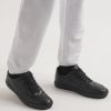Neue York Logo-Appliquéd Leather Sneakers - E1 Neue York Logo-Appliquéd Leather Sneakers - E1