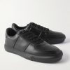 Neue York Logo-Appliquéd Leather Sneakers - FR Neue York Logo-Appliquéd Leather Sneakers - FR