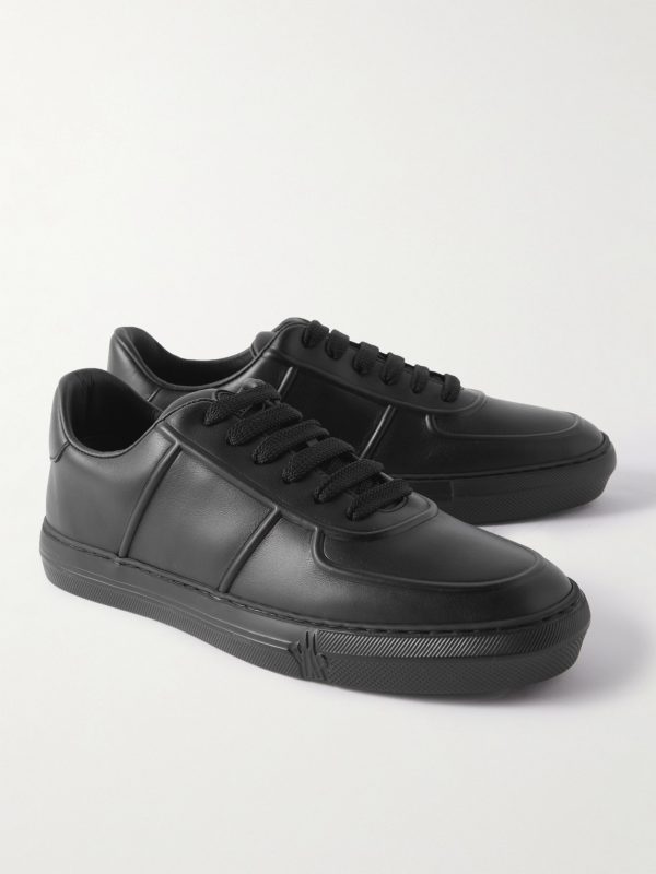 Neue York Logo-Appliquéd Leather Sneakers - FR Neue York Logo-Appliquéd Leather Sneakers - FR
