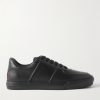 Neue York Logo-Appliquéd Leather Sneakers Neue York Logo-Appliquéd Leather Sneakers