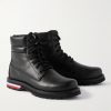 Vancouver Striped Leather Hiking Boots - FR Vancouver Striped Leather Hiking Boots - FR