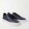 Neue York Logo-Appliquéd Leather Sneakers - FR Neue York Logo-Appliquéd Leather Sneakers - FR