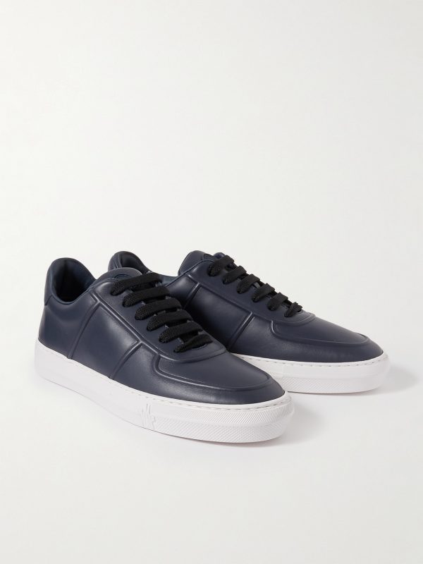 Neue York Logo-Appliquéd Leather Sneakers - FR Neue York Logo-Appliquéd Leather Sneakers - FR