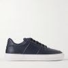 Neue York Logo-Appliquéd Leather Sneakers Neue York Logo-Appliquéd Leather Sneakers