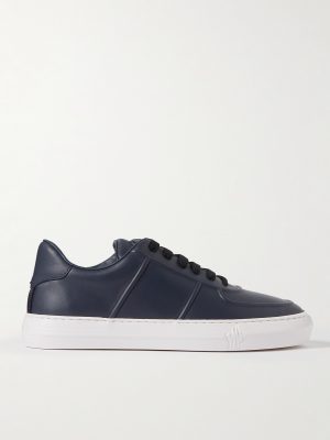 Neue York Logo-Appliquéd Leather Sneakers Neue York Logo-Appliquéd Leather Sneakers
