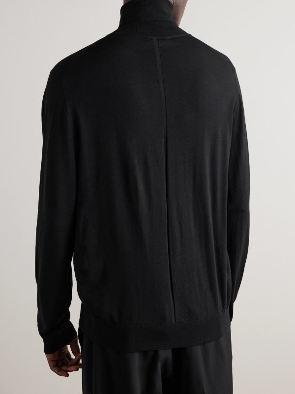 Elam Slim-Fit Wool Rollneck Sweater - BK Elam Slim-Fit Wool Rollneck Sweater - BK