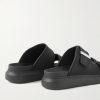 Exagerrated-Sole Rubber Slides - BK Exagerrated-Sole Rubber Slides - BK