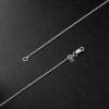 Large Moon White Gold Sapphire Necklace - BK Large Moon White Gold Sapphire Necklace - BK