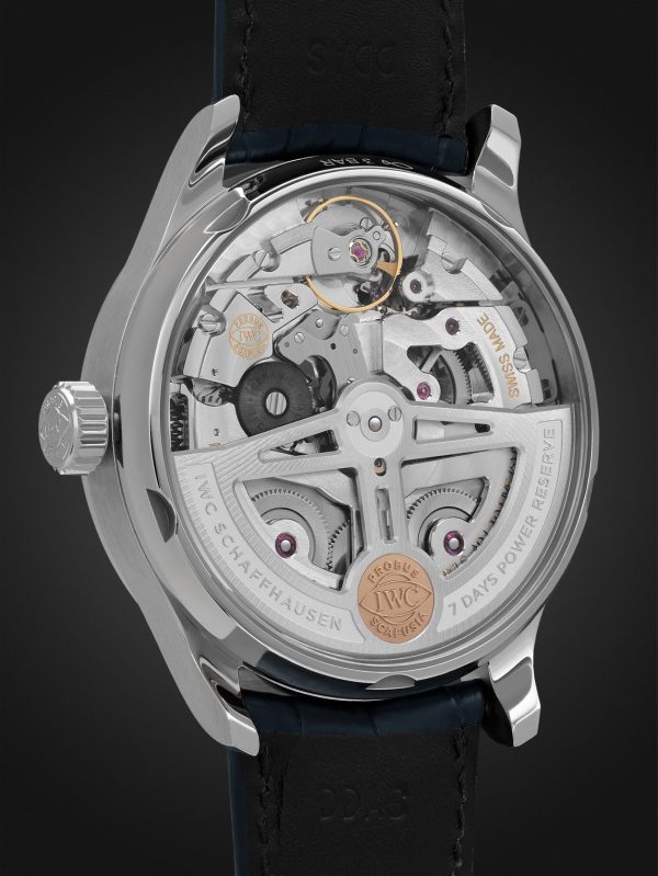 Portugieser Automatic 42.3mm Stainless Steel and Alligator Watch, Ref. No. IW500715 - BK Portugieser Automatic 42.3mm Stainless Steel and Alligator Watch, Ref. No. IW500715 - BK