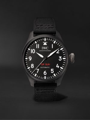 Big Pilot's TOP GUN Automatic 43.8mm Ceramic And Textile Watch, Ref. No. IW329801 Big Pilot's TOP GUN Automatic 43.8mm Ceramic And Textile Watch, Ref. No. IW329801