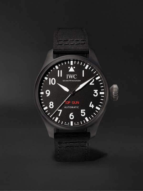 Big Pilot's TOP GUN Automatic 43.8mm Ceramic And Textile Watch, Ref. No. IW329801