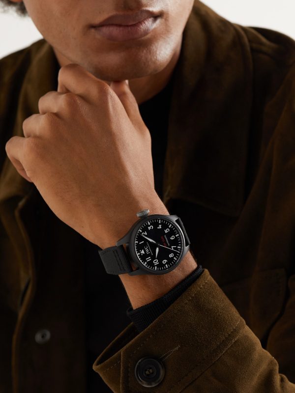 Big Pilot's TOP GUN Automatic 43.8mm Ceramic And Textile Watch, Ref. No. IW329801 - OU