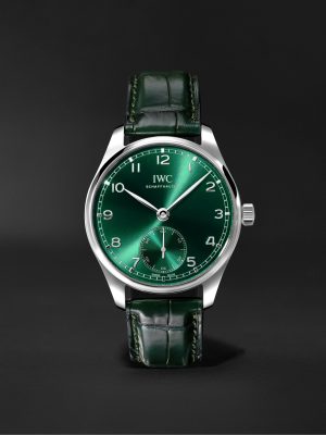Portugieser Automatic Chronograph 40mm Stainless Steel and Alligator Watch, Ref. No. IW358310 Portugieser Automatic Chronograph 40mm Stainless Steel and Alligator Watch, Ref. No. IW358310