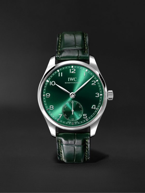Portugieser Automatic Chronograph 40mm Stainless Steel and Alligator Watch, Ref. No. IW358310 Portugieser Automatic Chronograph 40mm Stainless Steel and Alligator Watch, Ref. No. IW358310