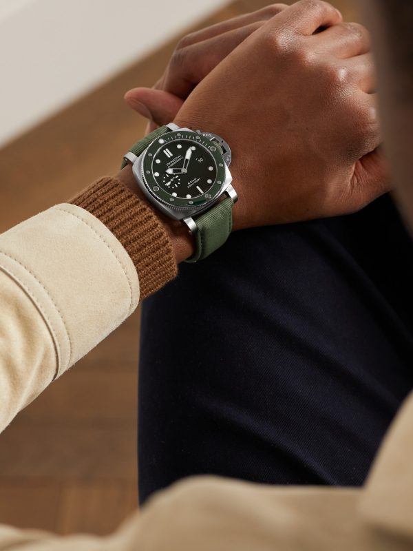 Submersible QuarantaQuattro Automatic 44mm eSteel™ and Webbing Watch, Ref. No. PAM01287 - OU Submersible QuarantaQuattro Automatic 44mm eSteel™ and Webbing Watch, Ref. No. PAM01287 - OU