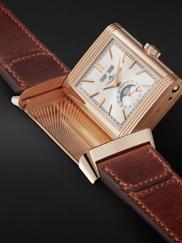 Reverso Tribute Duoface Calendar 49.4mm x 29.9mm 18-Karat Pink Gold and Leather Watch, Ref. No Q3912530 - E1 Reverso Tribute Duoface Calendar 49.4mm x 29.9mm 18-Karat Pink Gold and Leather Watch, Ref. No Q3912530 - E1