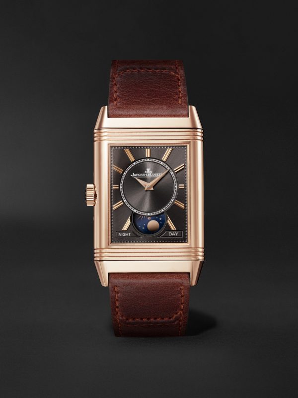 Reverso Tribute Duoface Calendar 49.4mm x 29.9mm 18-Karat Pink Gold and Leather Watch, Ref. No Q3912530 - E5 Reverso Tribute Duoface Calendar 49.4mm x 29.9mm 18-Karat Pink Gold and Leather Watch, Ref. No Q3912530 - E5
