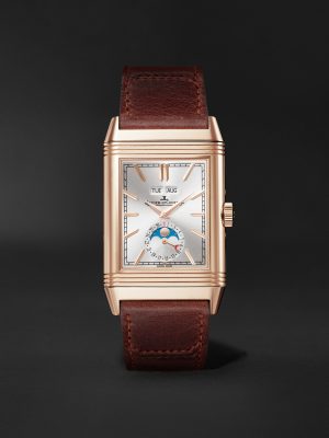 Reverso Tribute Duoface Calendar 49.4mm x 29.9mm 18-Karat Pink Gold and Leather Watch, Ref. No Q3912530 Reverso Tribute Duoface Calendar 49.4mm x 29.9mm 18-Karat Pink Gold and Leather Watch, Ref. No Q3912530