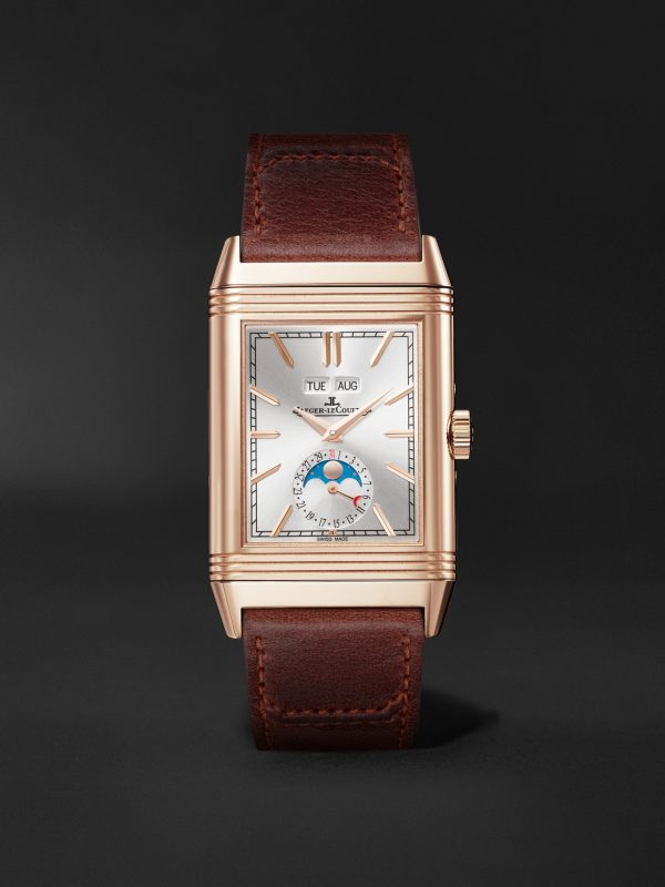 Reverso Tribute Duoface Calendar 49.4mm x 29.9mm 18-Karat Pink Gold and Leather Watch, Ref. No Q3912530 Reverso Tribute Duoface Calendar 49.4mm x 29.9mm 18-Karat Pink Gold and Leather Watch, Ref. No Q3912530