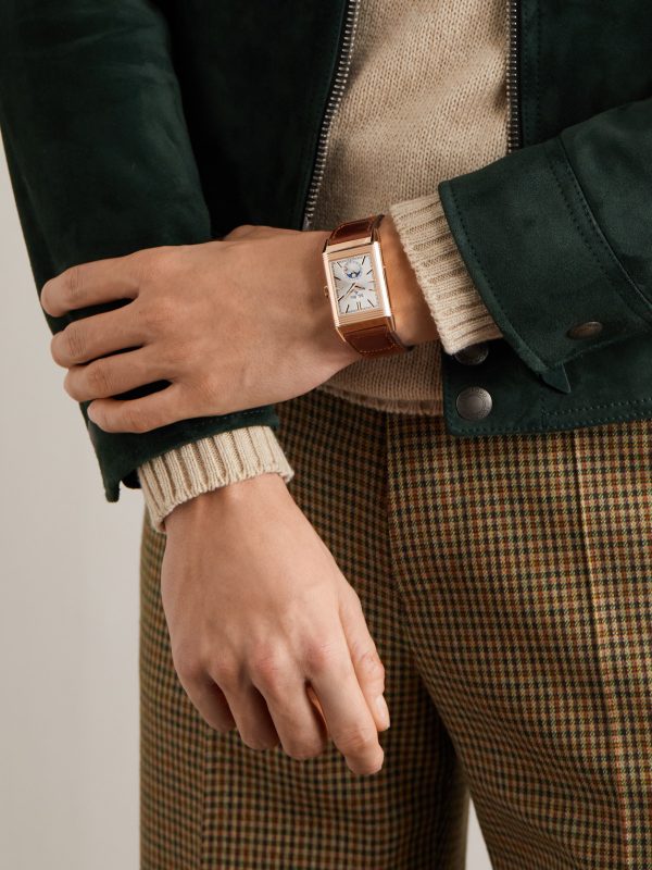 Reverso Tribute Duoface Calendar 49.4mm x 29.9mm 18-Karat Pink Gold and Leather Watch, Ref. No Q3912530 - OU Reverso Tribute Duoface Calendar 49.4mm x 29.9mm 18-Karat Pink Gold and Leather Watch, Ref. No Q3912530 - OU