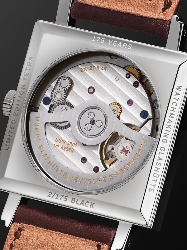 Tetra Neomatik 39 Automatic 46mm Stainless Steel and Leather Watch, Ref. No. 421.S4 - E1