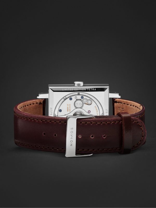 Tetra Neomatik 39 Automatic 46mm Stainless Steel and Leather Watch, Ref. No. 421.S4 - E2