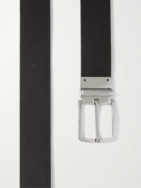 4cm Reversible Intrecciato Leather Belt - E2