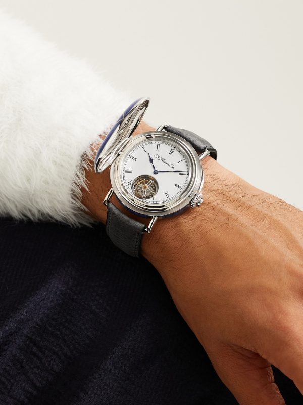 Heritage Tourbillon 46mm 18-Karat White Gold and Leather Watch, Ref. No. 8804-0201 - E2
