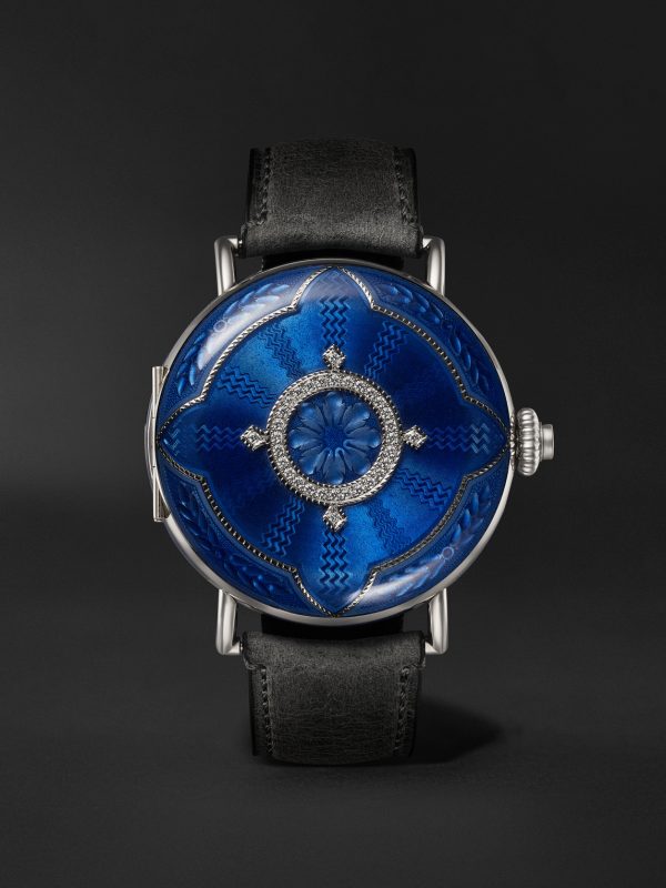 Heritage Tourbillon 46mm 18-Karat White Gold and Leather Watch, Ref. No. 8804-0201 - E5