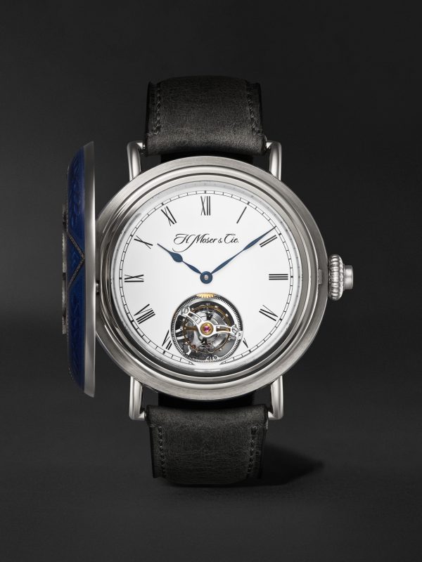 Heritage Tourbillon 46mm 18-Karat White Gold and Leather Watch, Ref. No. 8804-0201