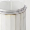 Glass, Mother-of-Pearl And Chrome-Plated Soap Dispenser - CU Glass, Mother-of-Pearl And Chrome-Plated Soap Dispenser - CU