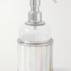 Glass, Mother-of-Pearl And Chrome-Plated Soap Dispenser Glass, Mother-of-Pearl And Chrome-Plated Soap Dispenser