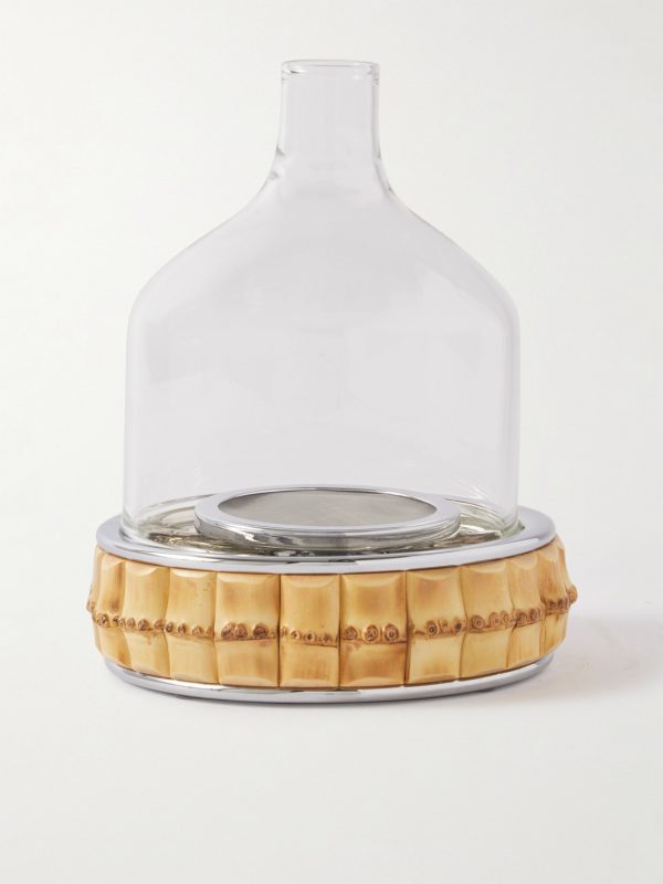 Stainless Steel, Bamboo and Glass Wine Filter Stainless Steel, Bamboo and Glass Wine Filter