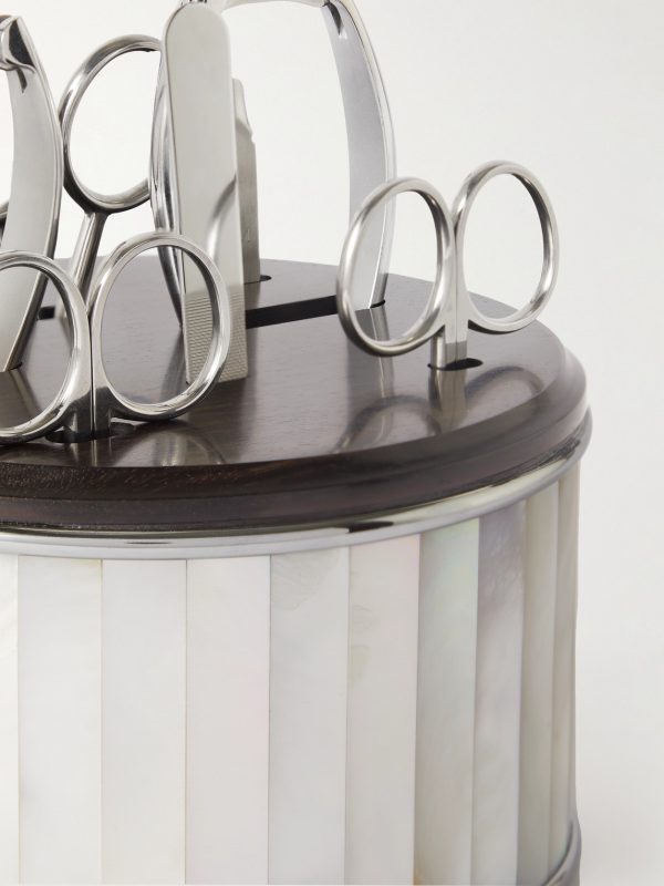 Mother-of-Pearl and Stainless Steel Manicure Set - CU