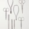 Mother-of-Pearl and Stainless Steel Manicure Set - E1