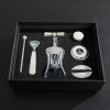 Large Stainless Steel and Mother-of-Pearl Wine Set Large Stainless Steel and Mother-of-Pearl Wine Set